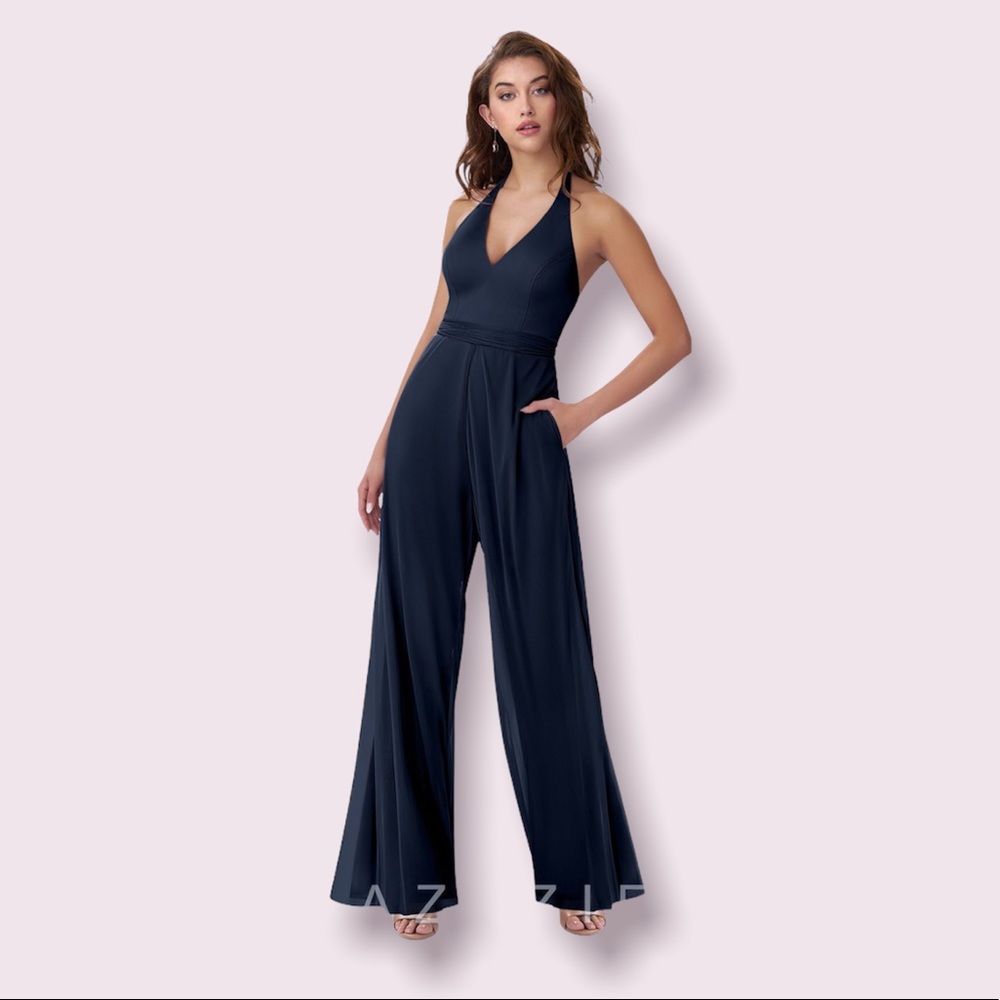 Azazie Dua Jumpsuit. Worn Once. In great condition.